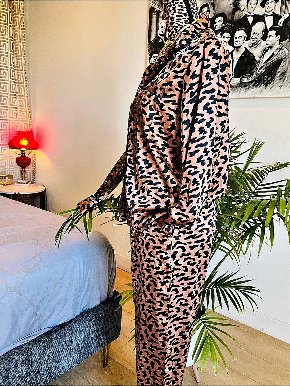 Rachel Zoe Leopard Print Pajama Set - Picture 6 of 8